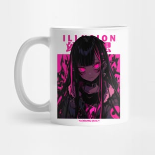 Futuristic Cyberpunk Girl Harajuku Fashion Japanese Streetwear 2 Mug